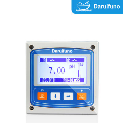 RS485 Modbus RTU pH ORPコントローラー、デュアル4-20mA出力、IP66パネルマウントオンラインpH ORPアナライザー用