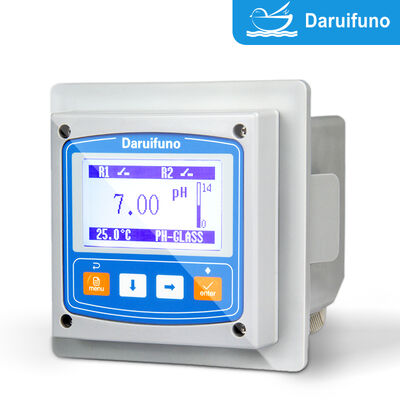 RS485 Modbus RTU pH ORPコントローラー、デュアル4-20mA出力、IP66パネルマウントオンラインpH ORPアナライザー用